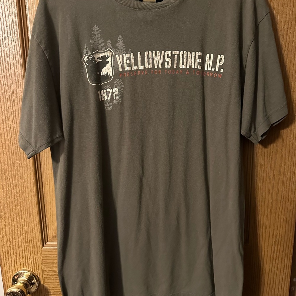 Yellowstone N.P. Men's Gray T-Shirt